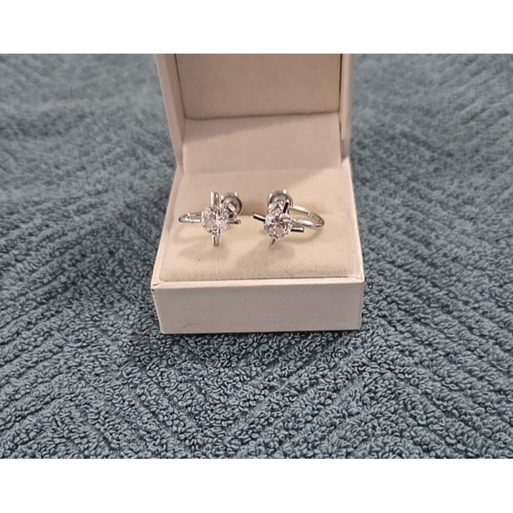 Vintage Sterling Silver Screwback Earrings Marked Marvel Sterling Silver PAIR
